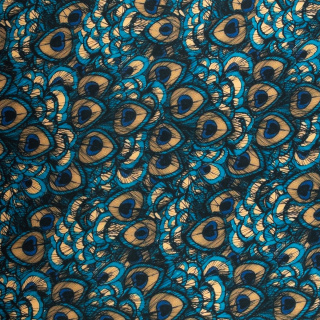 Stof viscose twill glad pauwenveer patroon 0,5m