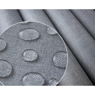 Waterafstotende stof linnenlook lichtgrijs 160 cm 0,5 m 210g/m²