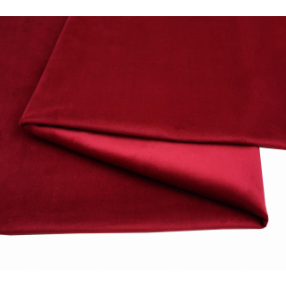 Fluwelen velours VELVET meubelstof bordeauxrood 50x145cm