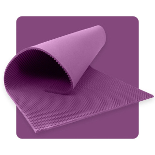 Akoestisch paneel schuim GOLVEN 200×100 cm 4 cm paars