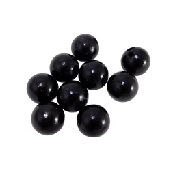 Houten kralen 10 stuks 20mm zwart gelakt