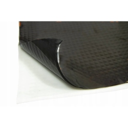 Zwart aluminium butylpad voor geluidsreductie 4mm 75x50cm