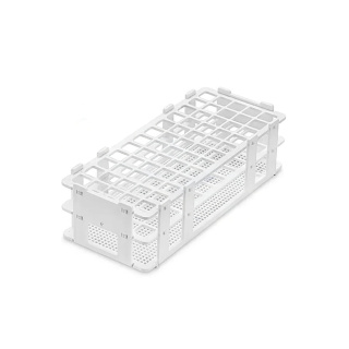 Vouwrek voor reageerbuisjes van PP, 60 plaatsen, diameter 16 mm – laboratorium