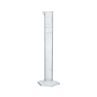 Maatcilinder van PMP, klasse A, met schenktuit en gegraveerde schaalverdeling – 1000 ml, DIN 12681, ISO 6706