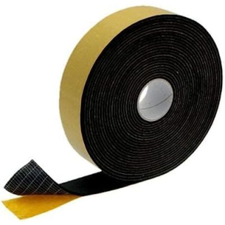 Zelfklevende warmte-isolerende rubberen tape, dikte 6 mm, breedte 50 mm, lengte 10 m