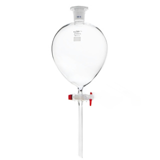 Perenverdeelstuk met PP-dop, 250 ml, slijpstuk 29/32, PTFE-kraan, borosilicaatglas (BORO 3.3)
