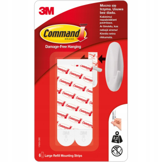 Command bevestigingsstrips groot - L (6 stuks)