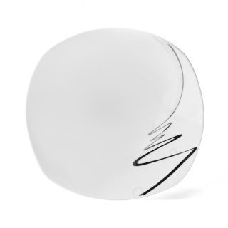 Diepe vierkante bord Ribbon 22,5cm
