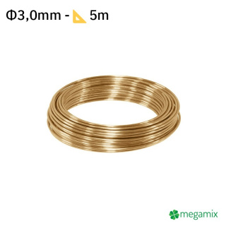 Messing draad Φ3,0mm 5m