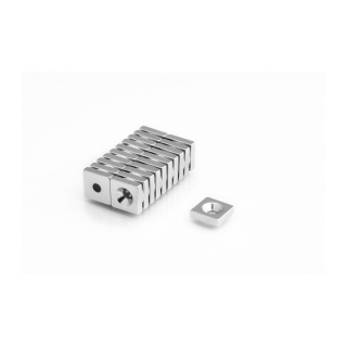 Neodymiummagneet met schroefgat MPL 15x15x4 N38