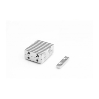 Neodymiummagneet met schroefgat MPL 40x10x5 N38
