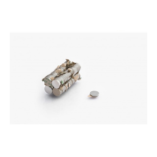 Neodymiummagneet 10 stuks met 3M-lijm MW 8x1 N38