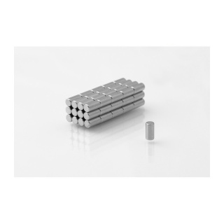 Neodymiummagneet 10 stuks cilindrisch MW 3x6 N38