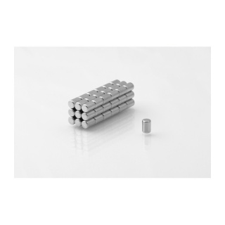 Neodymiummagneet 10 stuks cilindrisch MW 4x6 N38