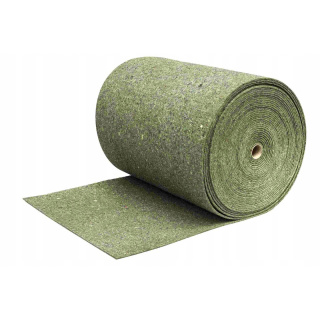 Vilten mat geluiddicht poroso zonder lijm 10mm 100x100cm groen