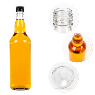 Glazen fles 700ml 28cm MONOPOL