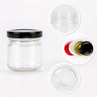 Glazen pot 5 stuks 100ml 5cm pot met deksel