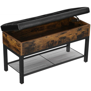 Schoenenkast met zitting en opbergruimte 70x30x45cm