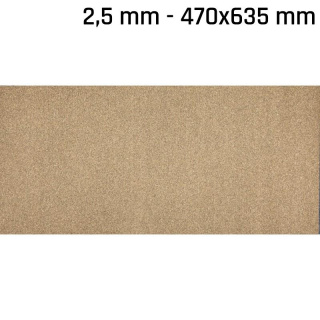 Afdichtingsplaat kurk-rubber 470x635x2,5 mm