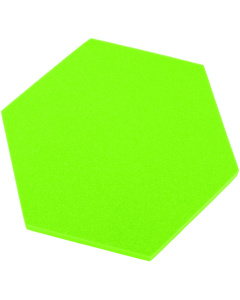 Akoestisch paneel zeshoek lichtgroen 50x50 cm dikte 3 cm hexagon