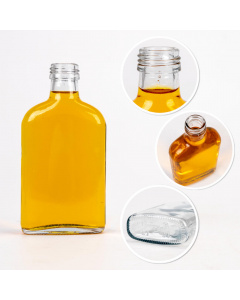 Glazen fles 5 stuks 200ml 16cm dik