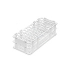 Opvouwbare proefbuisrek van PP, 40 plaatsen (4×10), diameter 20 mm, wit, 246×106×68 mm