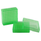 Box PP na skúmavky 81 miest, zelený - Eppendorf a Cryo 0.5-2.0 ml, autokláv do 121°C