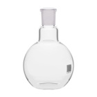 Banka guľatá plochodenná 25 ml, zábrus NZ 14/23, borosilikátové sklo BORO 3.3
