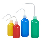 Laboratórna striekacia fľaša LDPE 250 ml, žltá, závit GL25