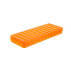 Dubbelzijdige buizenrek Eppendorf, 60 plaatsen, 0,5–2,0 ml, oranje – PP, autoclaafbaar