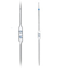 Eenmalige pipet, 2 ml, klasse A, blauwe schaal, met certificaat – DIN ISO 648