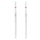 Multidimensionele pipet, 0,1 ml (0,01 ml), klasse A, bruine schaalverdeling, met certificaat, DIN ISO 648