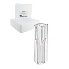 PS-buis 1,5 ml SEMI-MICRO, ronde opening, optisch polystyreen, verpakking van 100 stuks