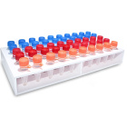 Eppendorf buizenrek, 50 plaatsen, 1,5 ml, dubbeldeks – PP, autoclaafbaar