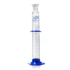 Maatcilinder van glas met kurk PP en PP basis, 25 ml, klasse B