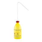 Tryskacia fľaša LDPE 500 ml s označením ACETON, žltá, závit GL 25