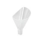 Halfronde trechter van PP, diameter 50 mm, voor geschuurde verbindingen 19/26 – laboratorium, voor nauwkeurig vullen