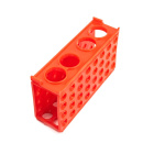 Multistandaard voor reageerbuizen 4-in-1, klein, rood – PP, laboratorium