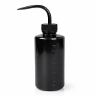 Vytláčacia fľaša LDPE 250 ml so stupnicou - čierna