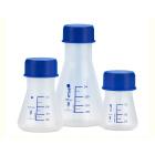 Erlenmeyerfles uit PP met blauwe dop – 75 ml, GL 45
