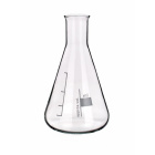 Kužeľová banka (Erlenmeyerova) 2000 ml, úzke hrdlo, borosilikátové sklo - Glassco