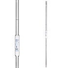 Eenmalige pipet, 20 ml, klasse AS, blauwe schaalverdeling, met certificaat, ISO 648