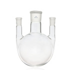Driedelige fles met ronde bodem, rechte hals, 1000 ml, slijpingen 29/29/29, borosilicaatglas (BORO 3.3)