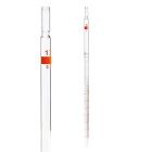 Multidimensionele pipet, 1 ml (0,01 ml), klasse AS, bruine schaal, met certificaat – GLASSCO