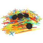 Blokjes - rietjes - set van 238 stuks.