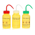 Spuitbus met methanoldruk, 250 ml, geel, brede hals GL40 – PE-LD, ADR