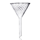 Laboratorium glazen trechter met groeven voor snelle filtratie, diameter 100 mm – BORO 3.3