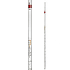 Meerpuntspipet, 50 ml (0,2 ml), klasse AS, bruine schaalverdeling, met certificaat