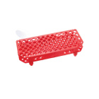 Eppendorf buisjesrek van PP, 100 plaatsen, 1,5 ml, rood – autoclaafbaar