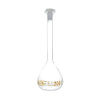 Glazen maatbeker, 10 ml, klasse B, bruine schaalverdeling, geslepen verbinding 10/19